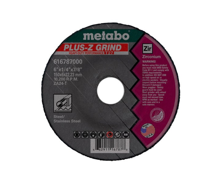 Metabo HPT Promotional 9 In. x 1/4 In. x 5/8 In. - 11 T27 ZA24T 10200 Rpm Grinding Wheel