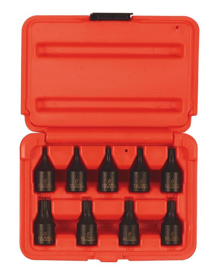 Sunex 3/8 In. Drive Internal Star Impact Socket Set 13 pc.