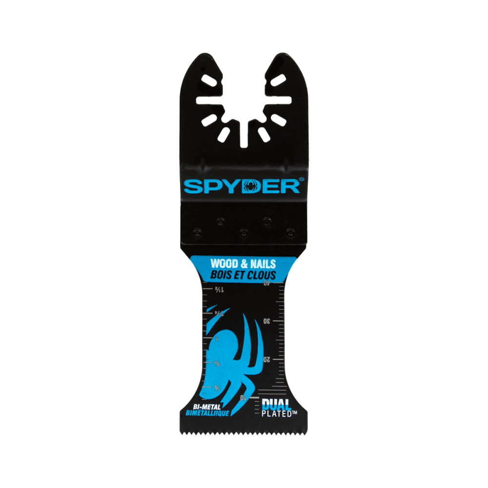 Spyder Osc Tool Blade, 1.35 Inch Width x 2 Inch Bi-Metal Wood/Nail Blade, large image number 1