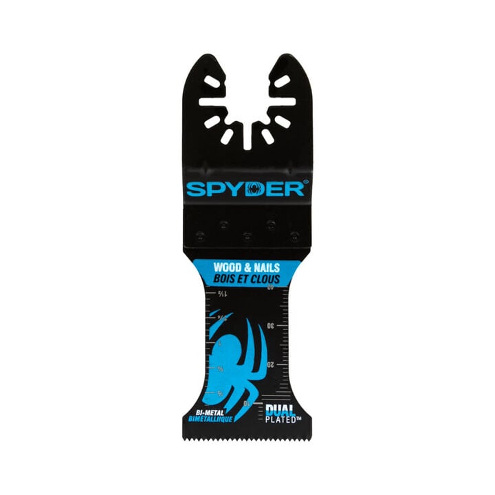 Spyder Osc Tool Blade, 1.35 Inch Width x 2 Inch Bi-Metal Wood/Nail Blade