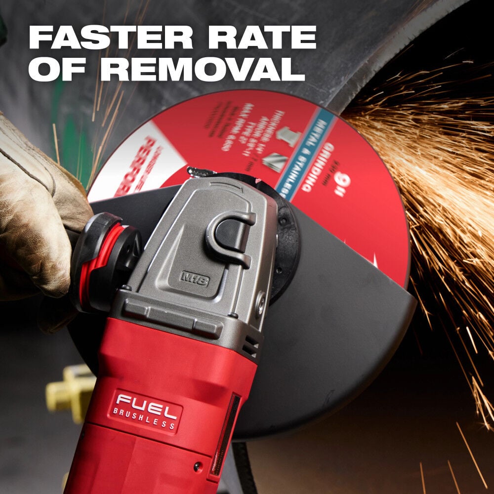 Milwaukee 7 Inch x 1/4 Inch x 7/8 Inch Performance+ Metal Grinding Wheel Type 27, large image number 7