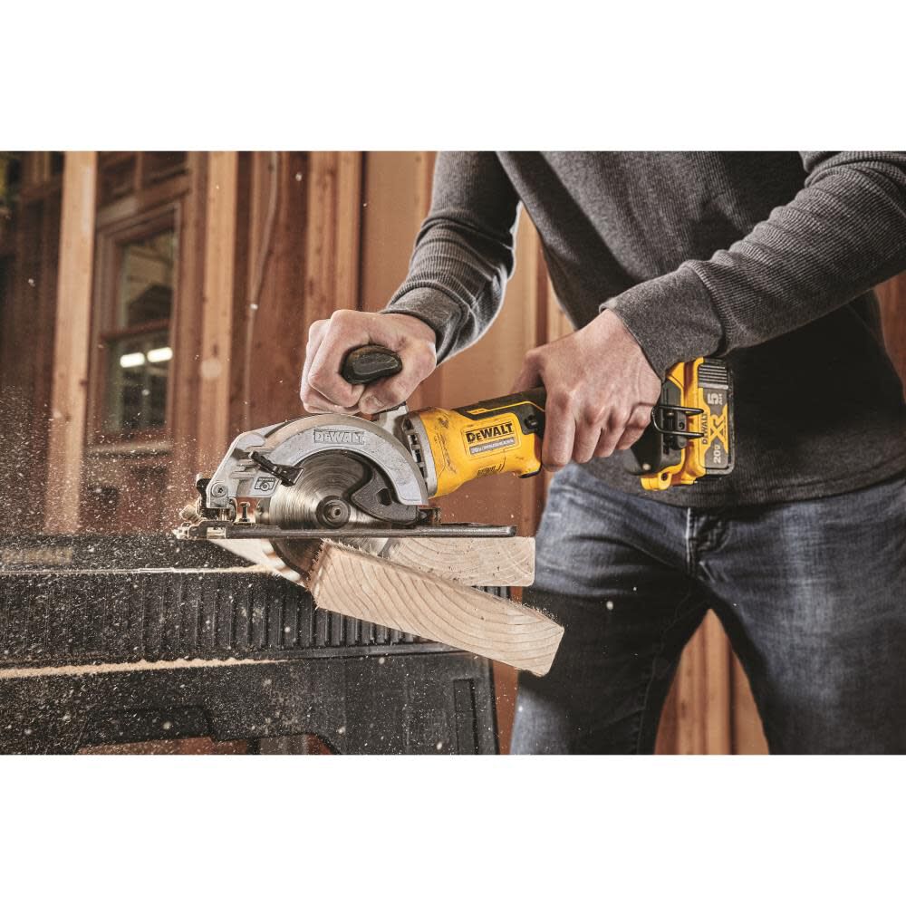 DEWALT 20V MAX Compact 1 2in Drill Driver ATOMIC 20V MAX 4 1 2in Circular Saw Kit DCD708C2DCS571B Acme Tools