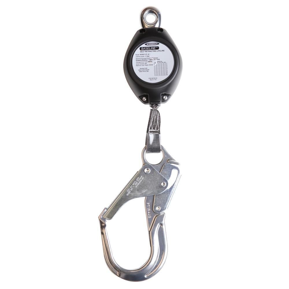 Werner 11 Ft. Baseline Web Self-Retracting Lifeline with Aluminum Rebar, large image number 1