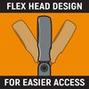 GEARWRENCH 15/16in 90T 12 Point Flex Head Ratcheting Combination Wrench, small image number 4