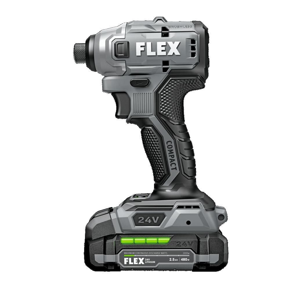 FLEX 24V Cordless 1/4 Inch Hex Compact Impact Driver Kit, large image number 5