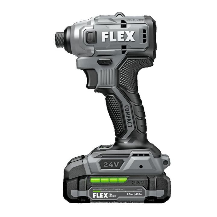 FLEX 24V Cordless 1/4 Inch Hex Compact Impact Driver Kit, large image number 4