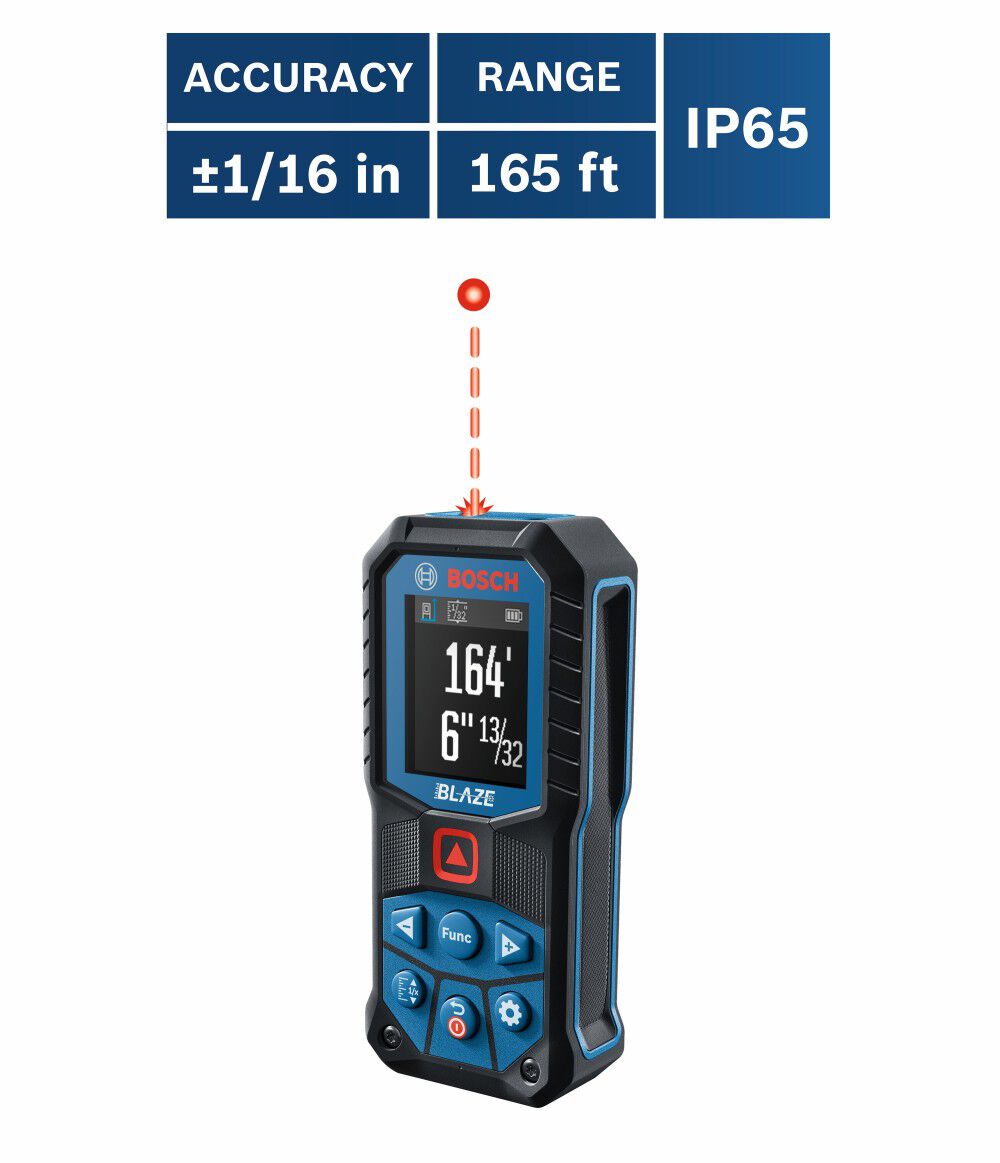 Bosch BLAZE Laser Distance Measurer 165', large image number 11