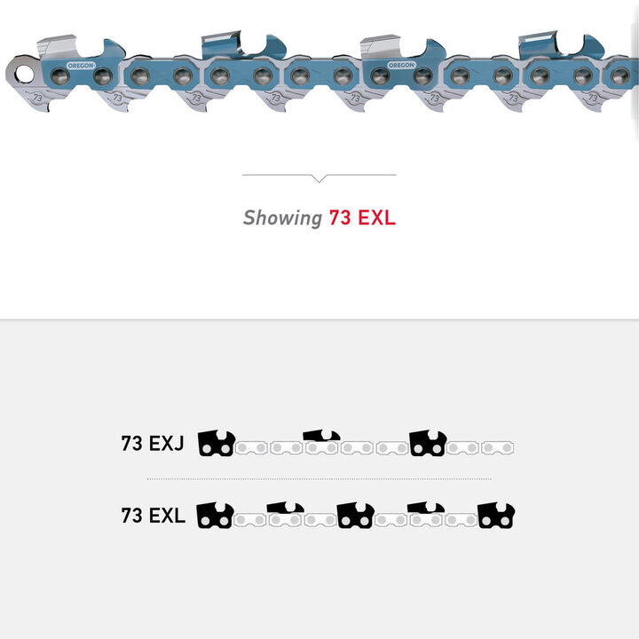 Oregon 73EXL 20 Inch x 3/8 Inch x 0.058 Inch 84 DL Replacement Saw Chain, large image number 1
