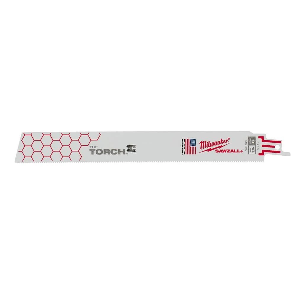 Milwaukee 9 in. 18 TPI THE TORCH SAWZALL Blade 5PK, large image number 1