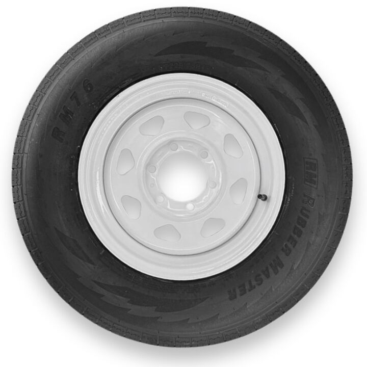 Rubbermaster Tire ST225/75R15 10P TL & MTD 15 x 6 6 on 5.5 SPOKE, large image number 0