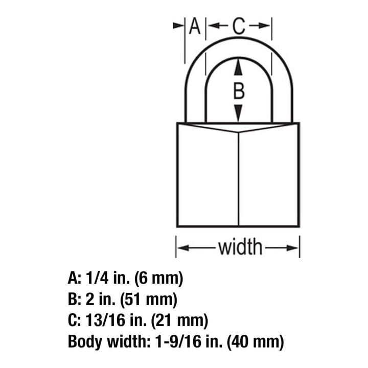 Master Lock 1-9/16 Inch Brass Body 4-Pin Locking Keyed Alike Padlock, large image number 4