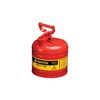Justrite 2 Gal Steel Safety Red Gas Can Type I with Flame Arrester, small image number 2