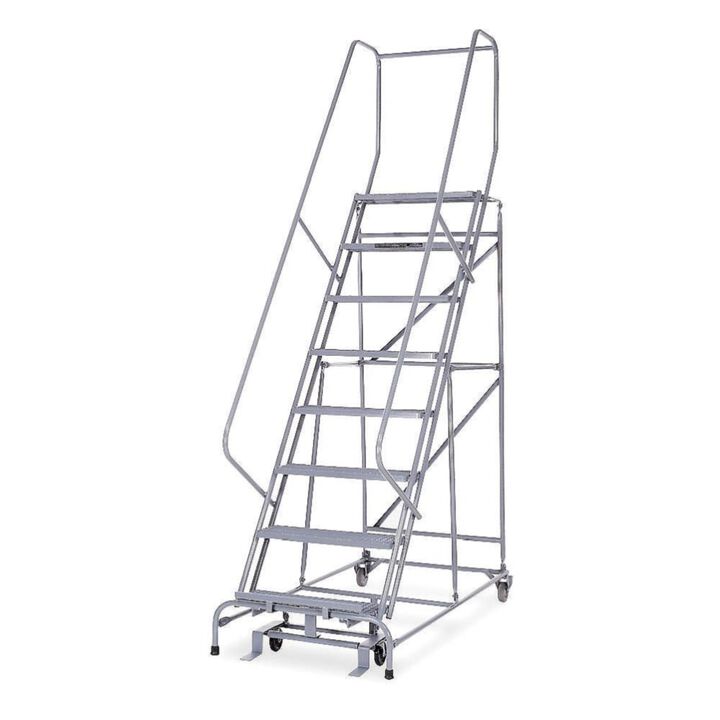 Cotterman Series 1000 8 Step X 26in W A6 Tread Step Ladder w/handrails, large image number 1
