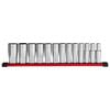 Milwaukee 1/2 Inch Deep 12 Point Socket Set, SAE, 13 Pieces, small image number 1