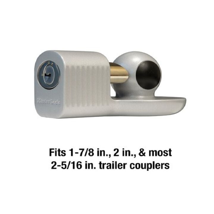Master Lock Silver Alloy Steel Trailer Coupler Lock, large image number 1