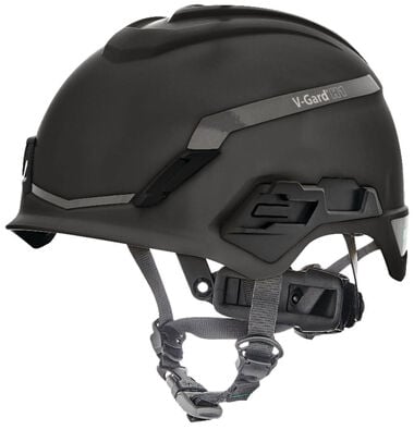 MSA Safety Works V Gard H1 Safety Helmet Novent Black Fas Trac III Pivot