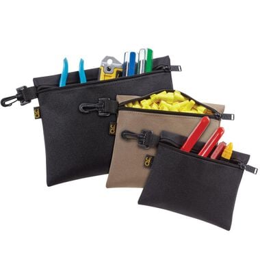 CLC 3 Multi-Purpose Clip-On Zippered Bags