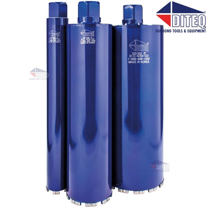 Diteq 6in Wet/Dry Diamond Concrete Core Drill Bit, large image number 1