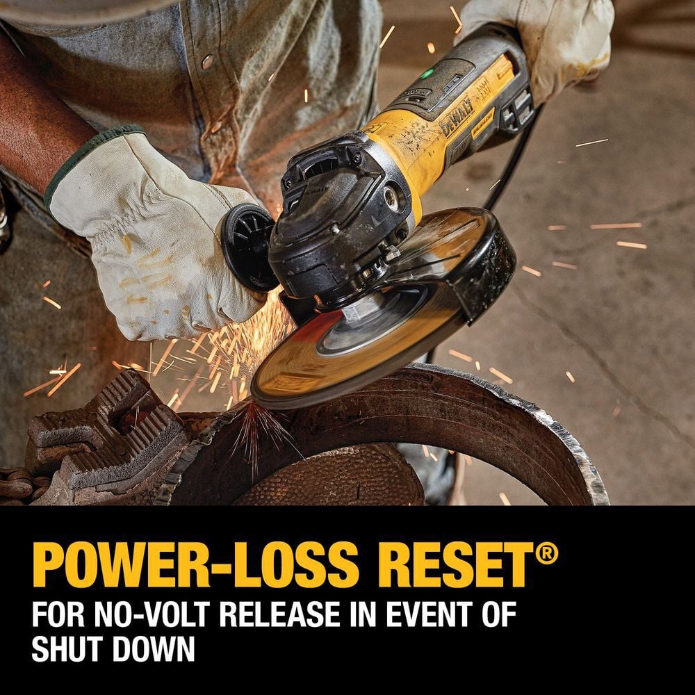 DEWALT 7in Small Angle Grinder Rat Tail with Kickback Brake No Lock On, large image number 6