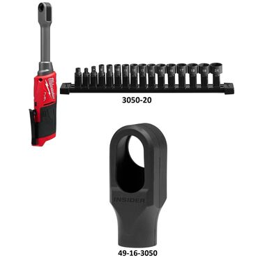 Milwaukee M12 Fuel Insider Extended Reach Ratchet (Bare Tool), Protective Boot Bundle, large image number 1