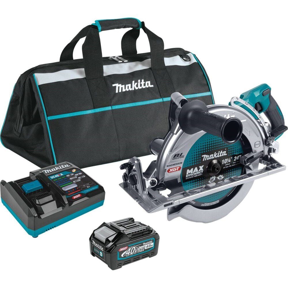 Makita 40V max XGT Circular Saw Kit Rear Handle 10 1/4in AWS Capable, large image number 1