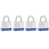 Master Lock Padlock 1 9/16in Keyed Alike Tumbler 4pk, small image number 1
