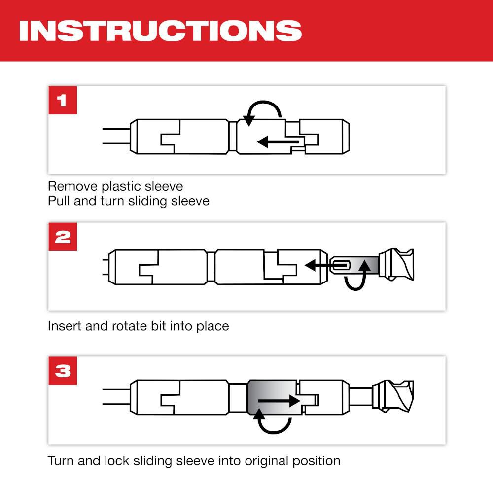 Milwaukee 15inch MAX LOK SDS MAX Extension 48 20 6951 Acme Tools