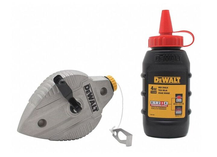 DEWALT Cast Aluminum Reel with Red Chalk