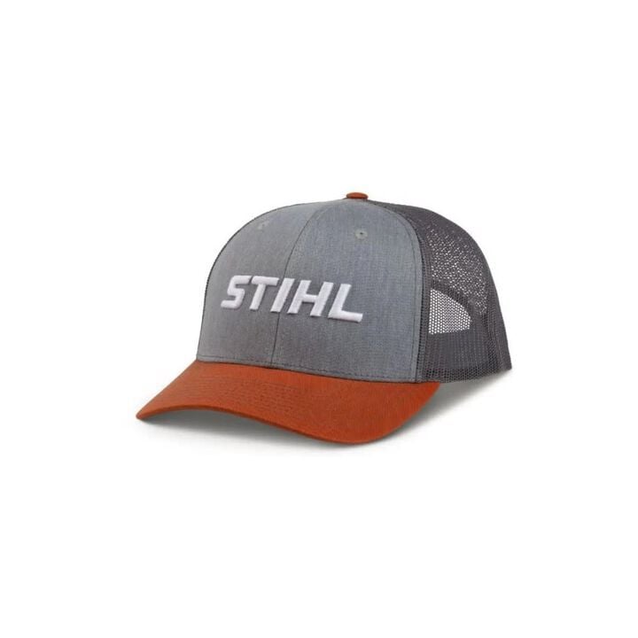 Stihl Richardson Trucker Hat with Tri-Color Cotton Twill Front and Gray Polyester Mesh Back - OSFM, large image number 1