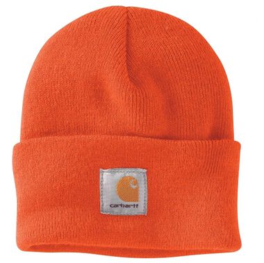 Carhartt A18 Men's Acrylic One Size Bright Orange Watch Hat