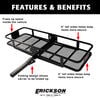 Erickson Mfg Heavy-Duty Folding Steel Hitch Cargo Carrier, 500 lb Capacity 60 Inch x 20 Inch, small image number 2