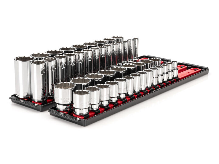 Tekton 1/2 Inch 12 Point Socket Set, 46 Pieces (10-32 mm), large image number 1