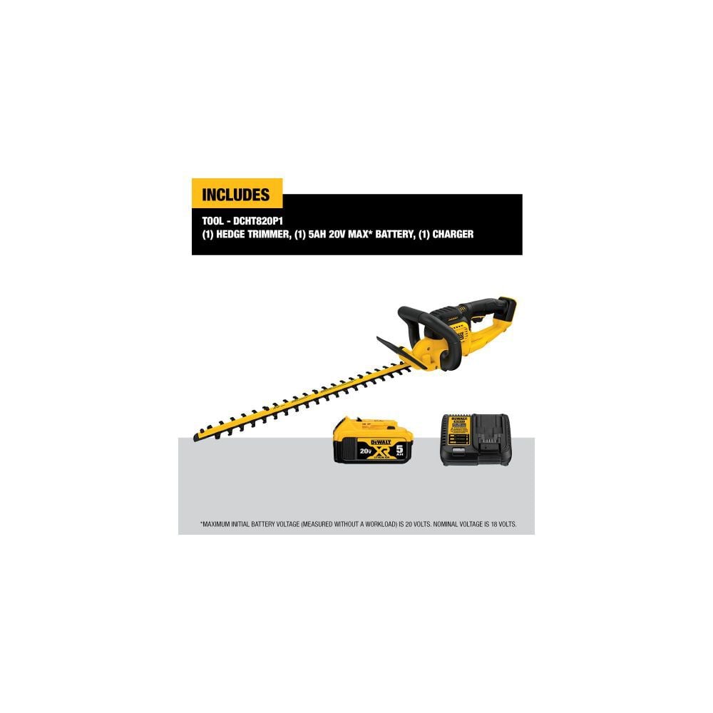 Dewalt 20 V Max Lithium Ion Hedge Trimmer 50 Ah Dcht820p1 Simolary simolary.com 9