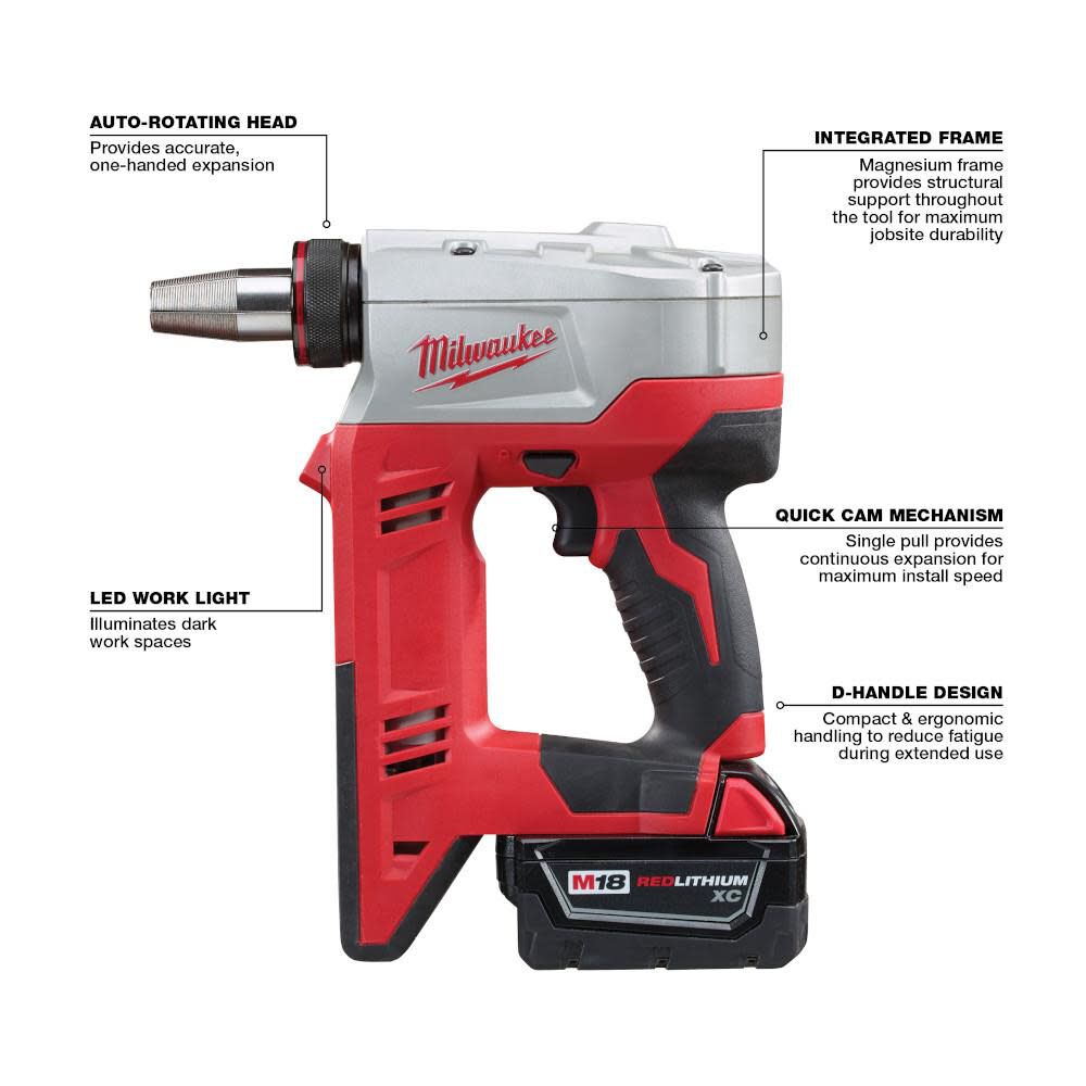 Milwaukee pro hotsell pex tool