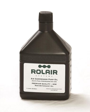 Rolair 34 oz (Bottle) Standard 30 wt Air Compressor Oil, large image number 0