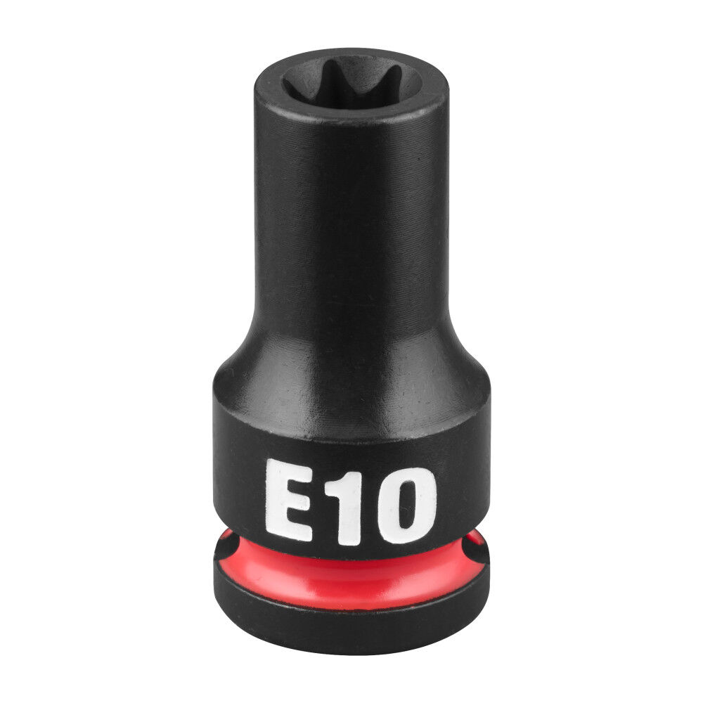 Milwaukee SHOCKWAVE Impact Duty 3/8 Inch Drive E-Torx E10 Bit Socket - 49-66-7377