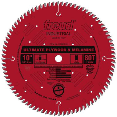 Freud 10in Ultimate Plywood & Melamine Blade with Perma-SHIELD Coating