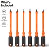 Klein Tools Insulated Hooded Screw Holding Screwdriver Set 6 Pieces, small image number 2