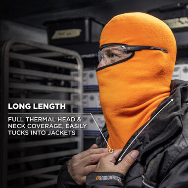 Ergodyne N-Ferno 6821 Orange Balaclava Face Mask - Fleece, large image number 5