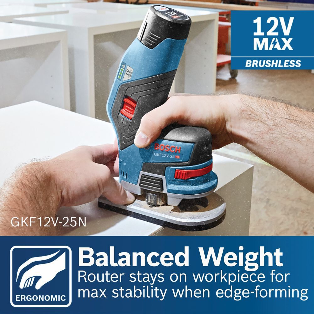Bosch 12V Max EC Brushless Palm Edge Router (Bare Tool), large image number 15