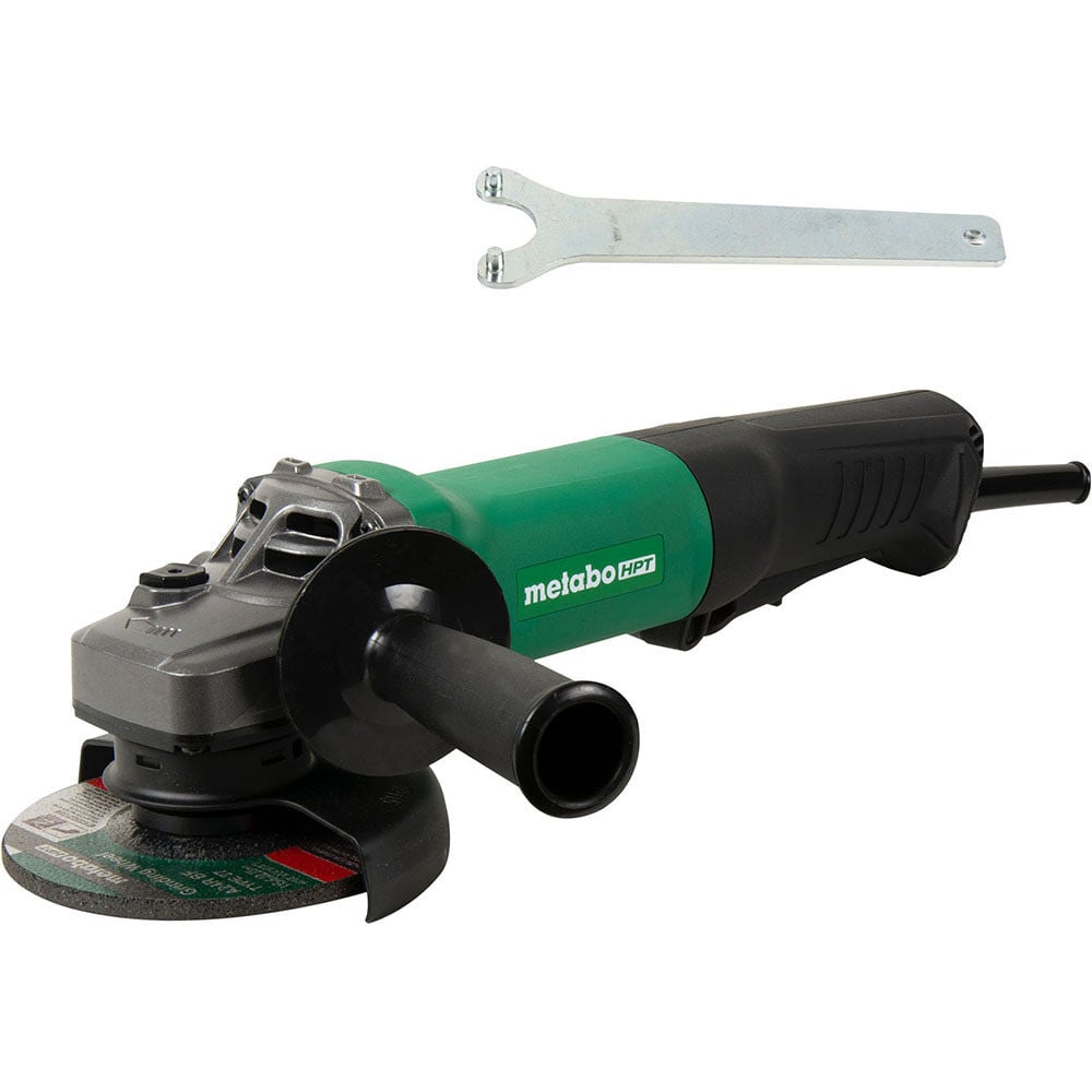 Metabo HPT G12SE3 4.5in 10.5 Amp Paddle Switch Disc Grinder with Lock-On - G12SE3M