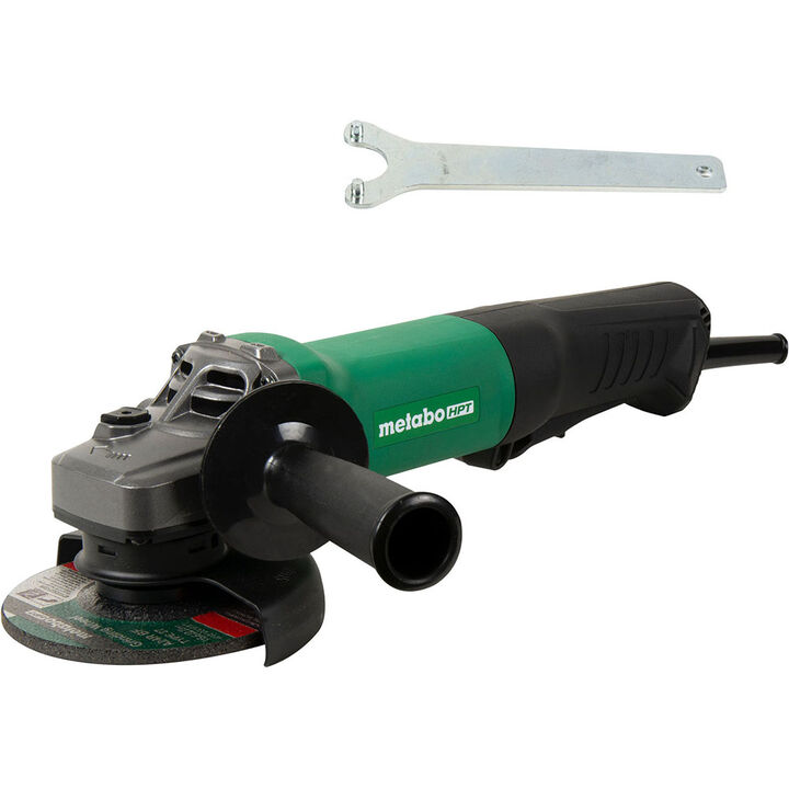 Metabo HPT G12SE3 4.5in 10.5 Amp Paddle Switch Disc Grinder with Lock-On