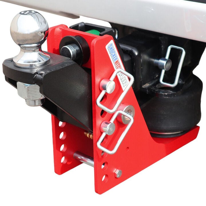 Shocker Hitch 14K 2.5 Inch Air Receiver Hitch & Raised Ball Mount 2-5/16in Hitch Ball, large image number 0