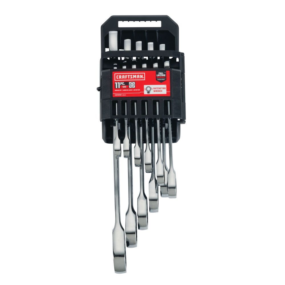 CRAFTSMAN SAE Ratcheting Combination Wrench Set, 11 Piece, large image number 6