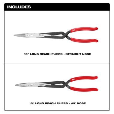 Milwaukee Long Reach Pliers 2pc Set, large image number 2