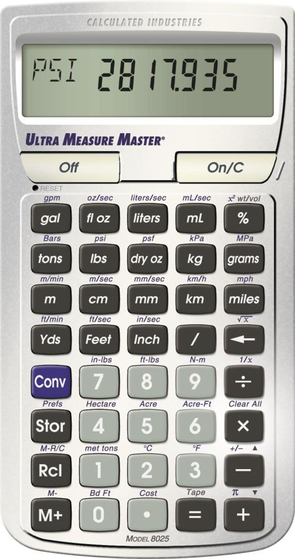 Calculated Industries U.S. Standard to Metric Conversion Calculator, large image number 1