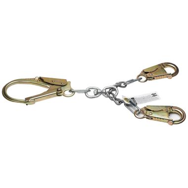 Werner 22 In. Chain Rebar Positioning Lanyard (Chain 2 Snaphook Rebar Hook)
