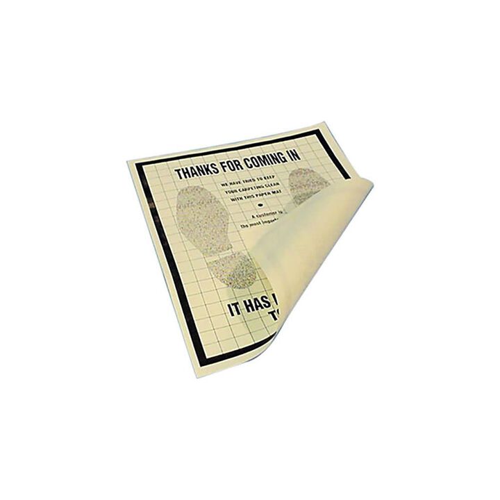 Johndow Poly-Coated Paper Floor Mats 16 x 22 Inch 500 Pieces, large image number 1