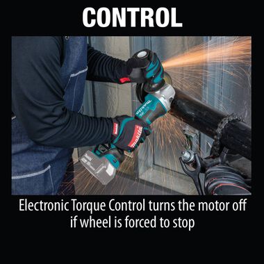 Makita 18V LXT 4 1/2 / 5in Paddle Switch Cut-Off/Angle Grinder (Bare Tool), large image number 2