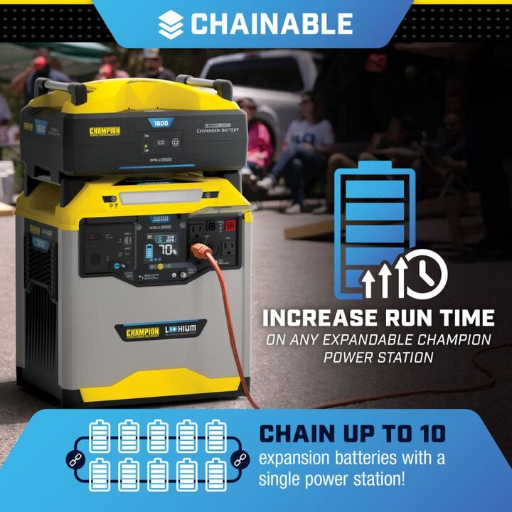 Champion Power Equipment 3,200 Watt 50-State Lithium-Ion Battery Solar Power Station, large image number 4